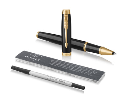 Parker IM Black Lacquer GT Rollerball Pen