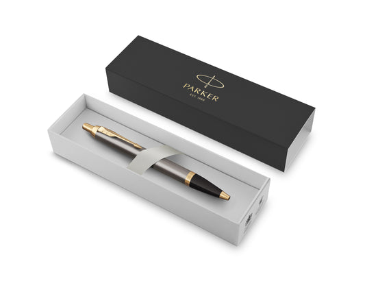Parker IM Grey Lacquer GT Ballpoint Pen with Gift box