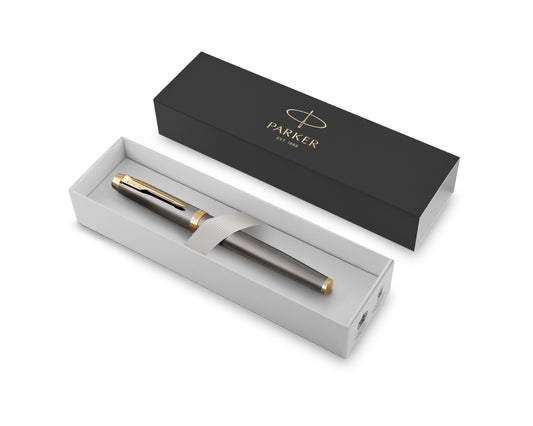 Parker IM Grey Lacquer GT Rollerball Pen with Gift box
