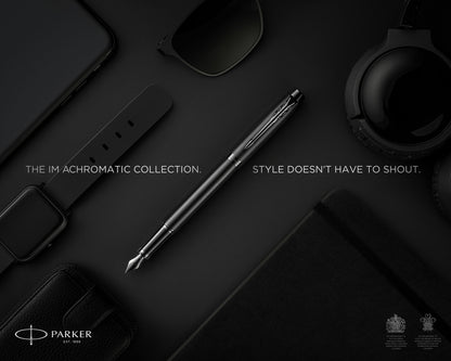 Parker IM Matte Black Lacquer BT Fountain Pen