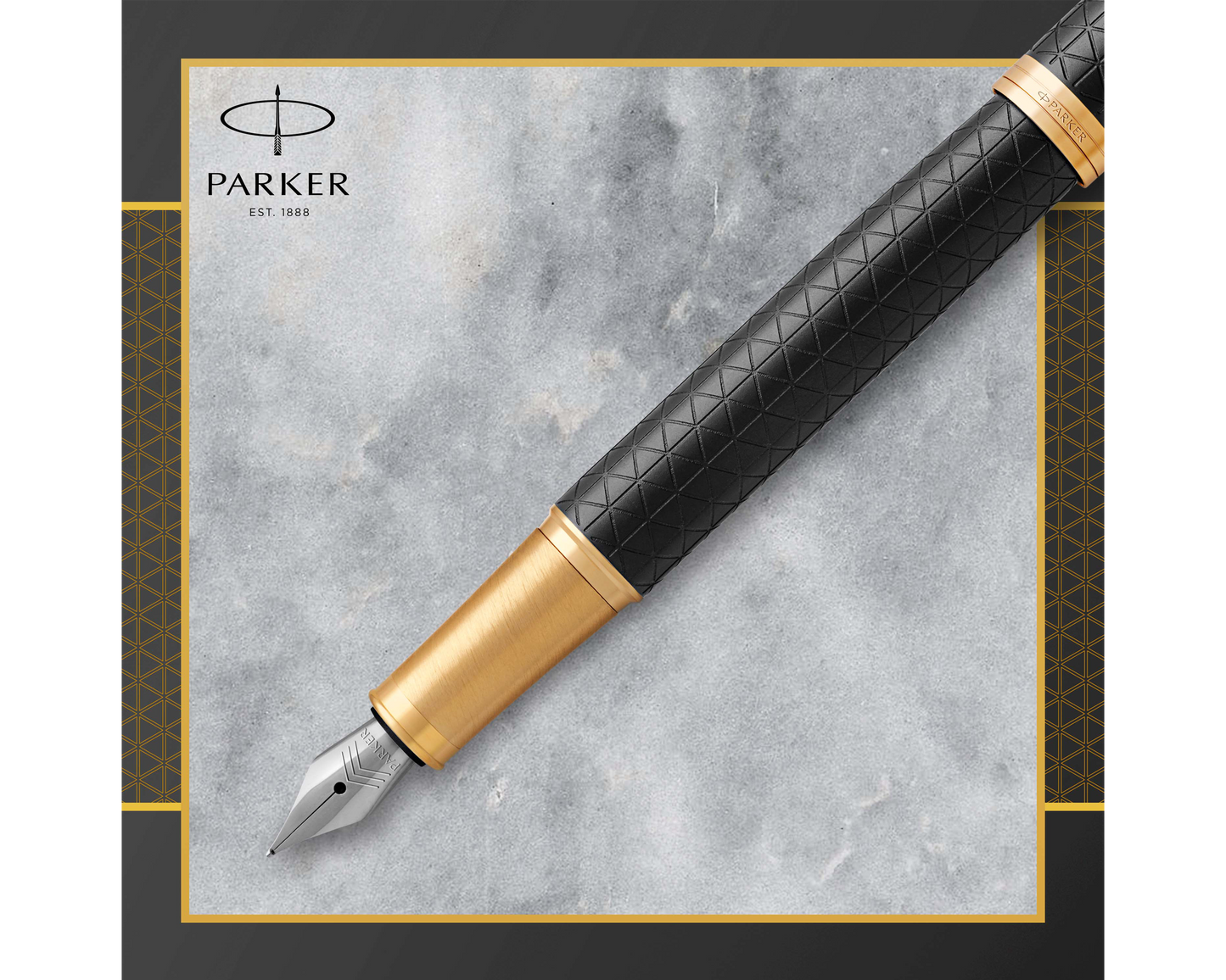 Parker IM Premium Black Aluminium GT Fountain Pen