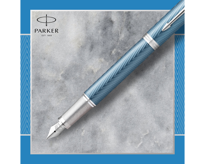 Parker IM Premium Blue-Grey CT Fountain Pen