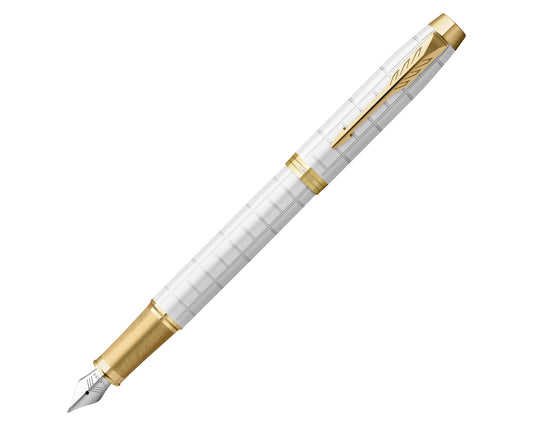 Parker IM Premium Pearl Lacquer GT Fountain Pen - Fine nib
