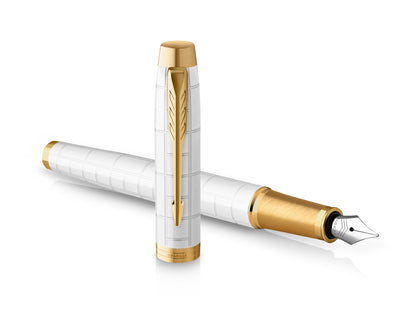 Parker IM Premium Pearl Lacquer GT Fountain Pen - Fine nib