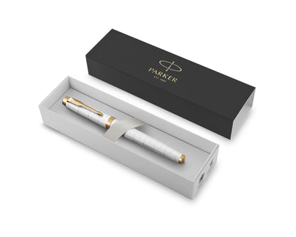 Parker IM Premium Pearl Lacquer GT Fountain Pen - Fine nib