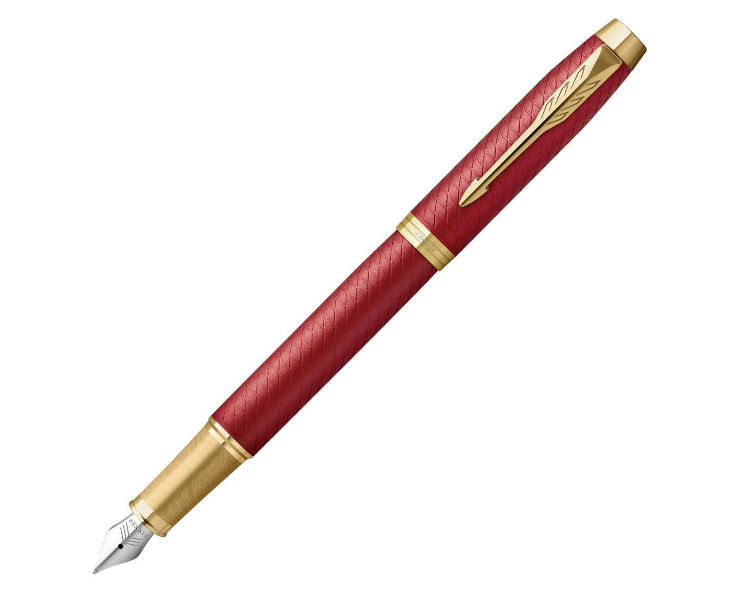 Parker IM Premium  Red Lacquer GT Fountain Pen - Fine nib