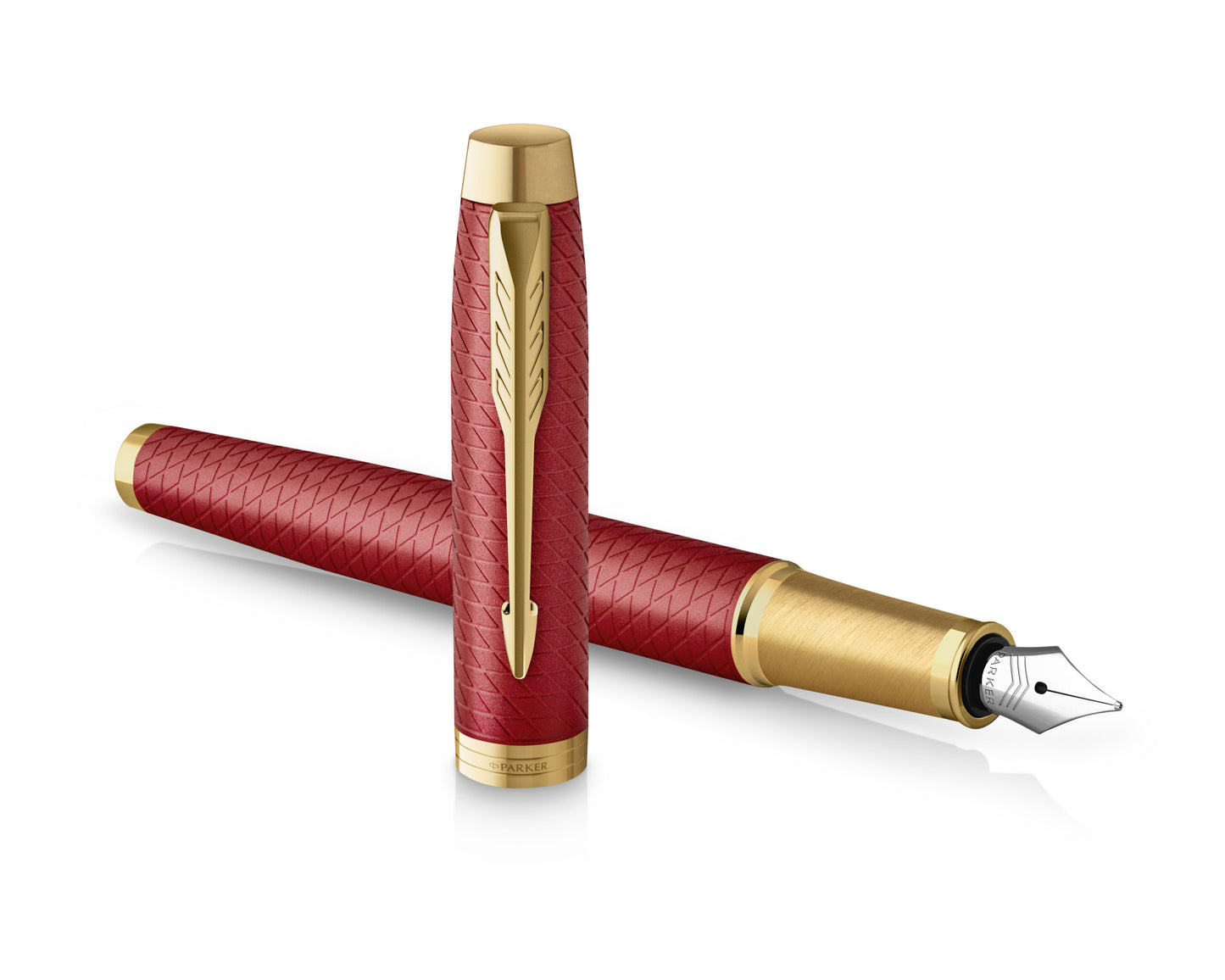Parker IM Premium  Red Lacquer GT Fountain Pen - Fine nib