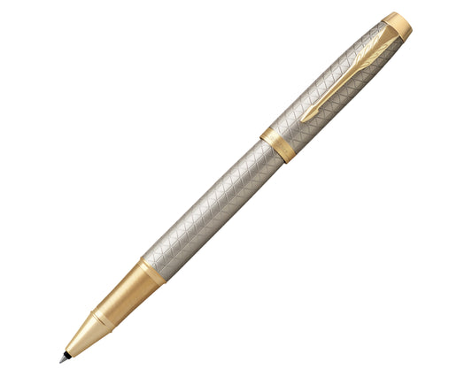Parker IM Premium Warm Silver GT Rollerball Pen