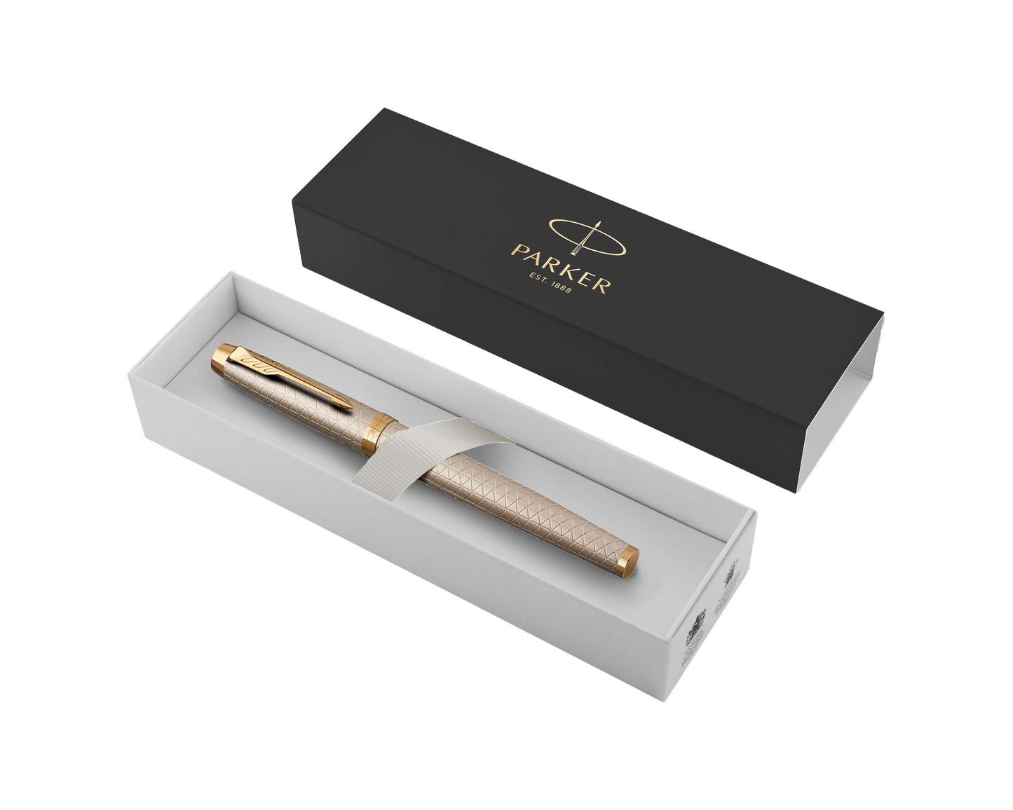 Parker IM Premium Warm Silver GT Rollerball Pen