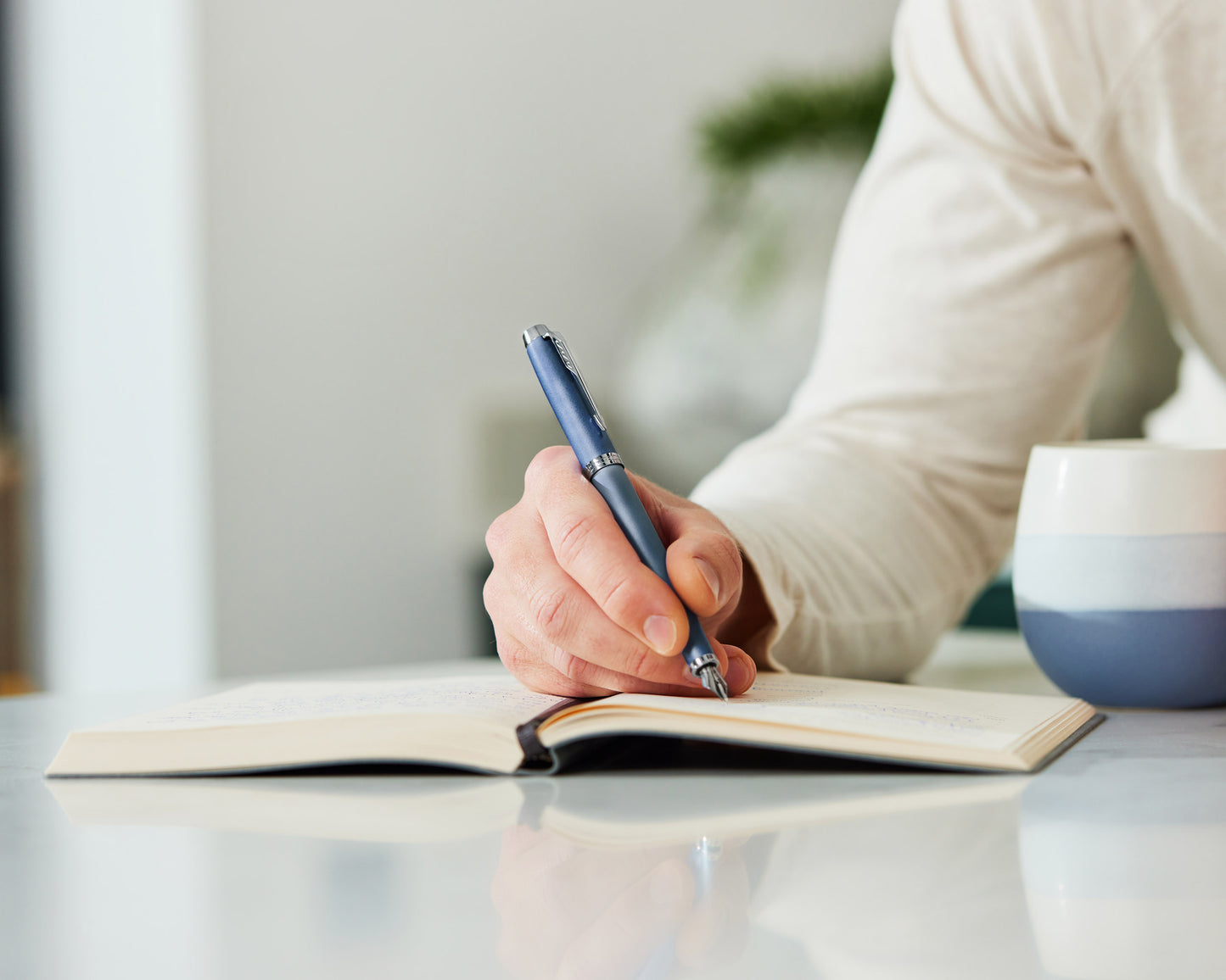 Parker IM Writing Rituals Blue CT Fountain Pen - Fine nib