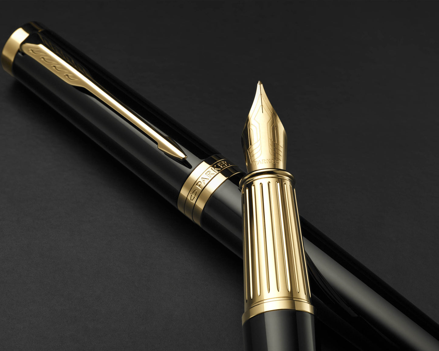 Parker Ingenuity Black Lacquer GT Fountain Pen