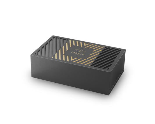 Parker Duofold Pioneers Grey Arrow GT Fountain Pen - 18k Gold nib