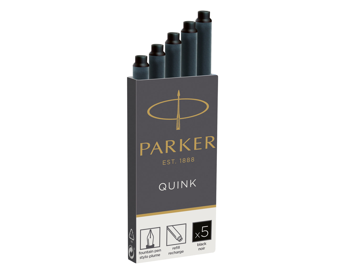 Parker Ink cartridges Black 5-Pack