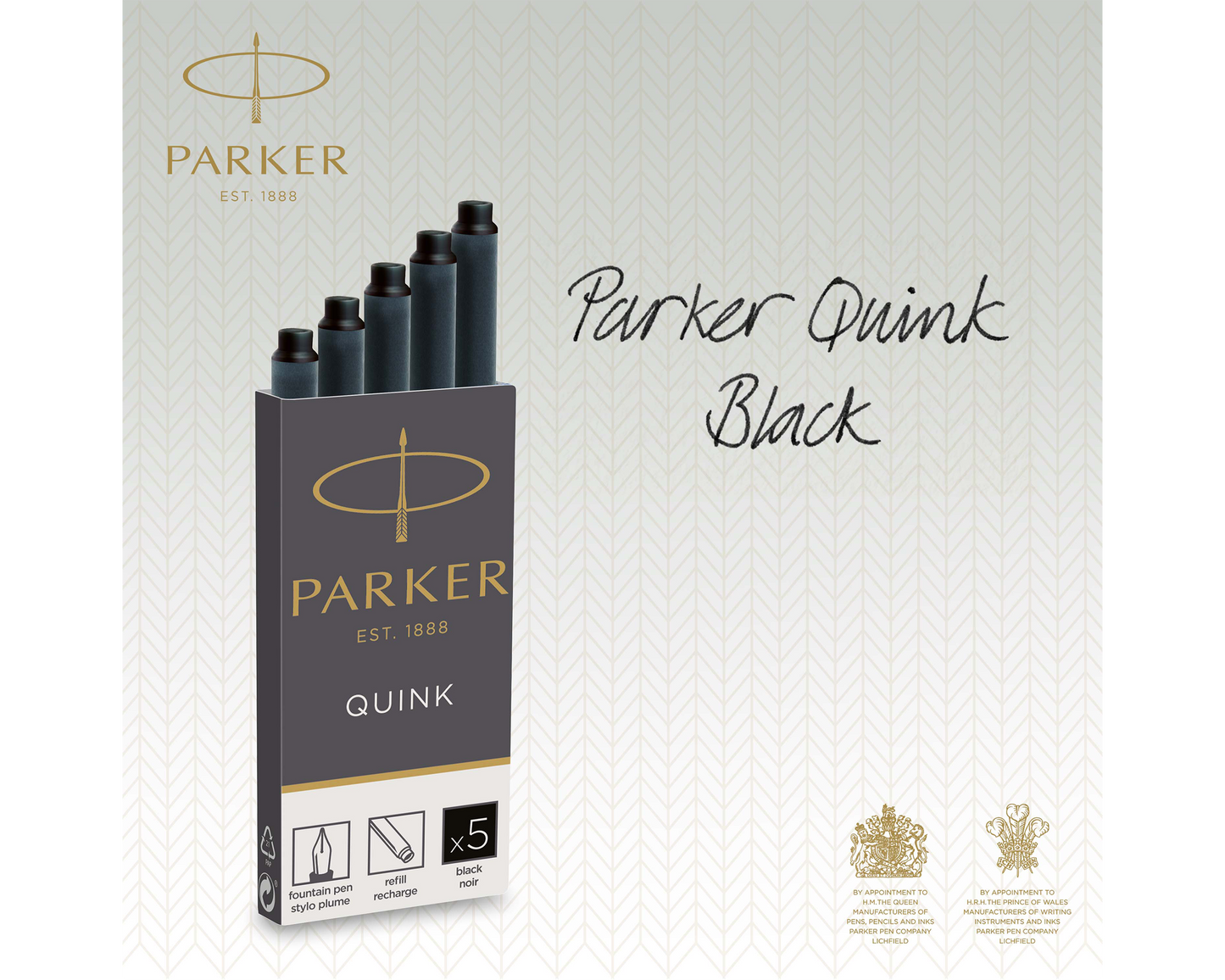 Parker Ink cartridges Black 5-Pack