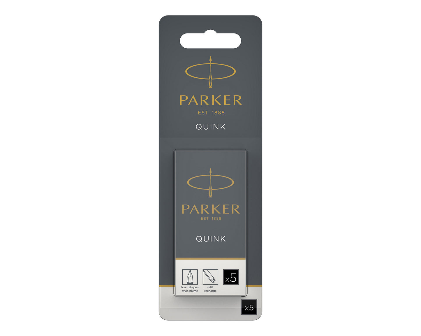 Parker Ink cartridges Black 5-Pack