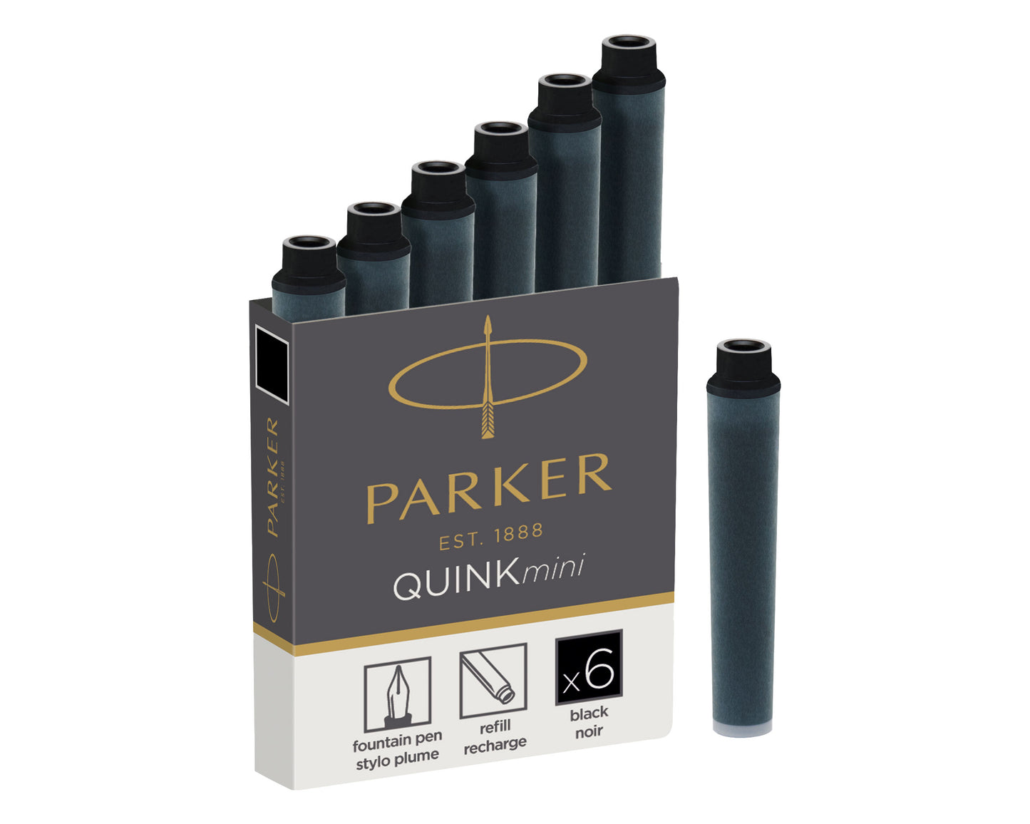 Parker Ink cartridges Black 6-Pack