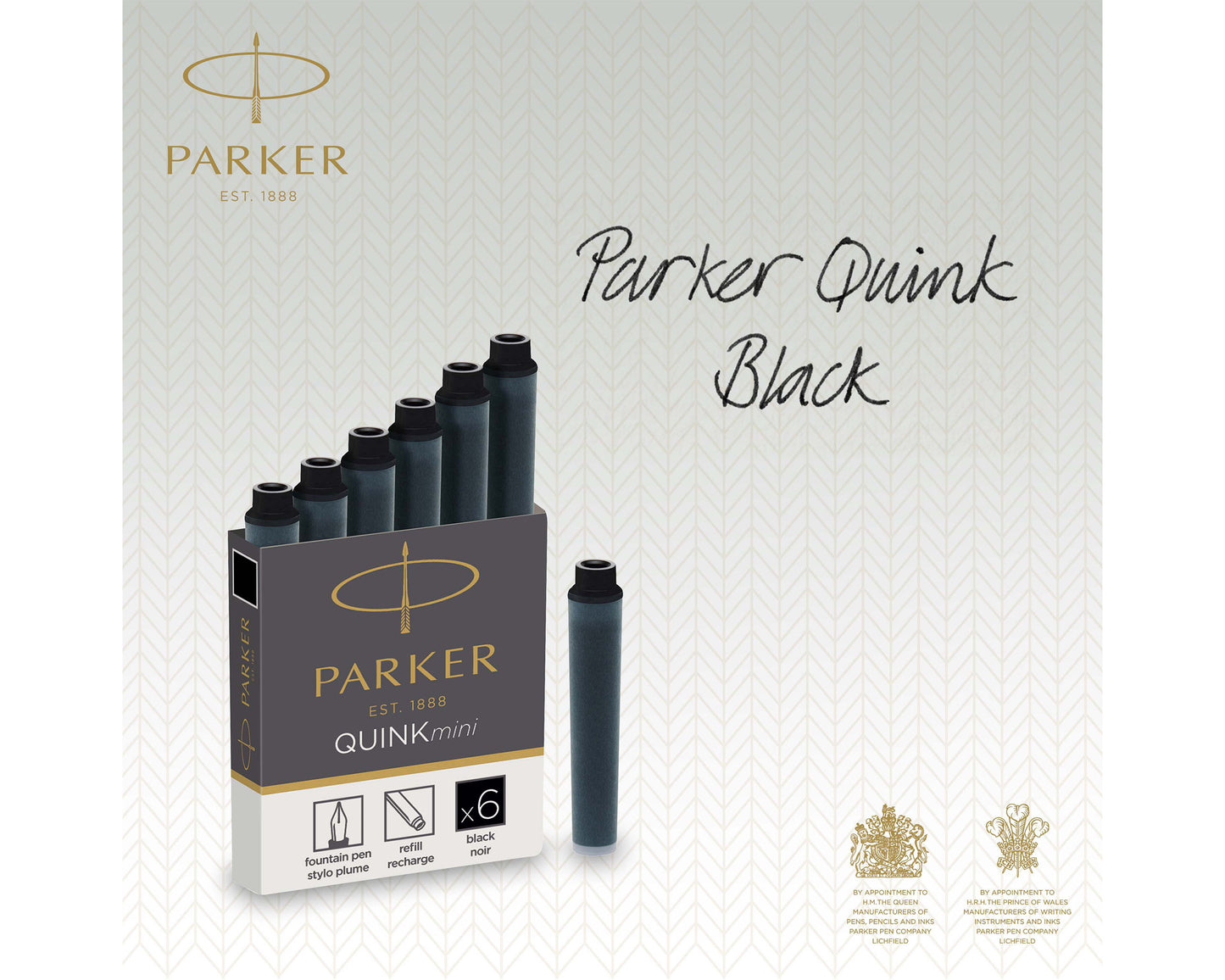 Parker Ink cartridges Black 6-Pack
