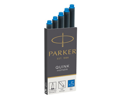 Parker Ink cartridges Washable Blue 5-Pack