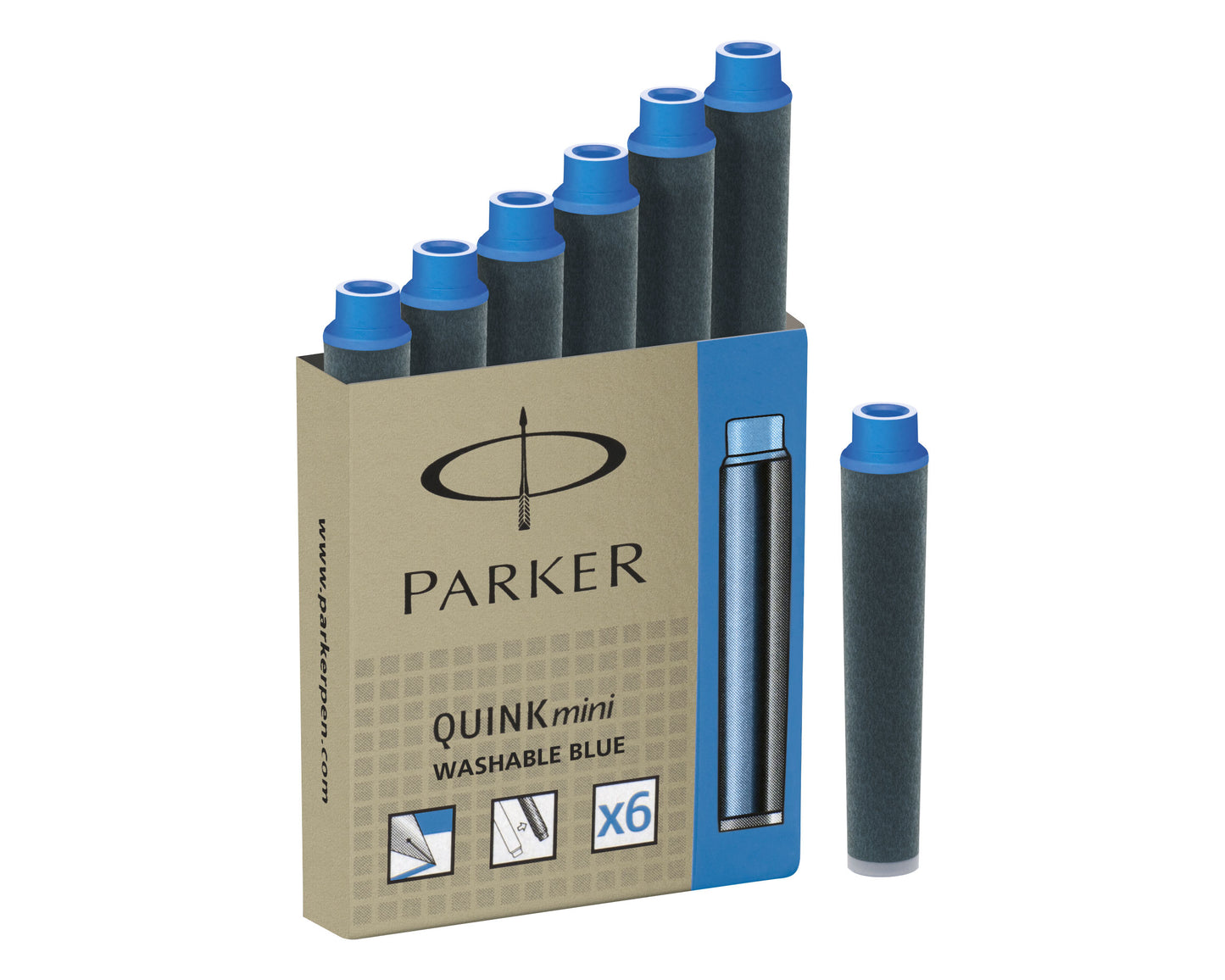 Parker Ink cartridges Blue 6-Pack
