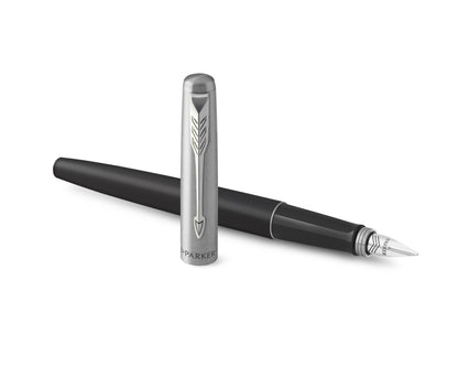 Parker Jotter Bond Street Black CT Fountain Pen Medium nib in Gift Box