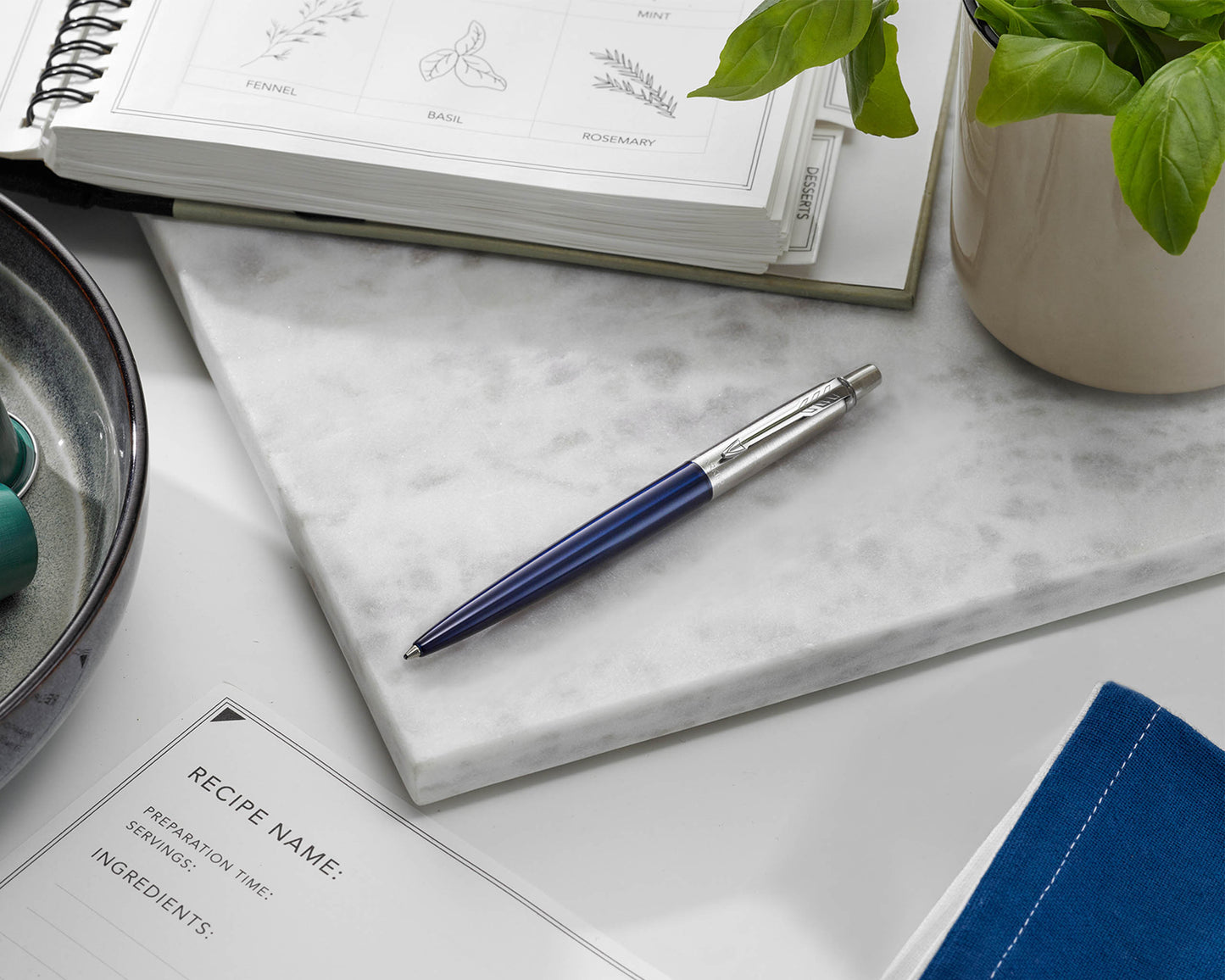 Parker Jotter Royal Blue Lacquer CT Ballpoint Pen in Gift Box