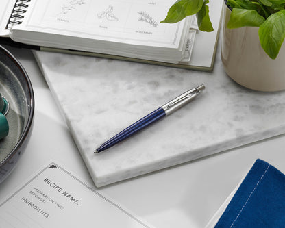 Parker Jotter Royal Blue Lacquer CT Ballpoint Pen in Gift Box