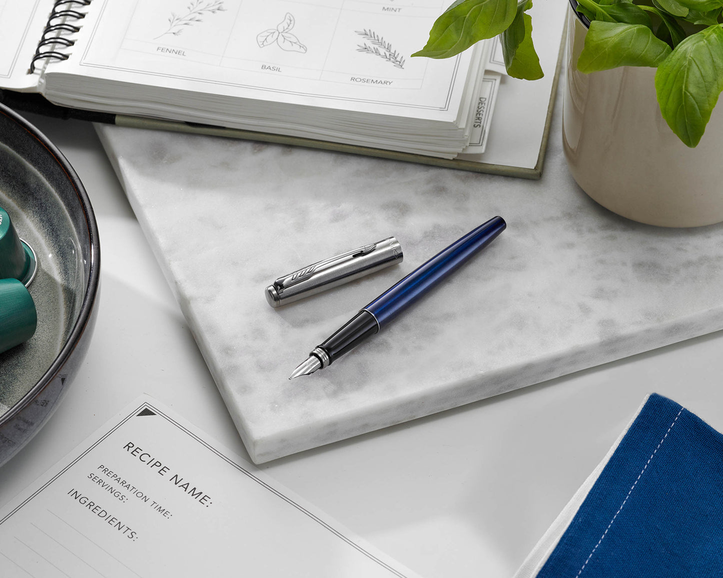 Parker Jotter Royal Blue Lacquer CT Fountain Pen