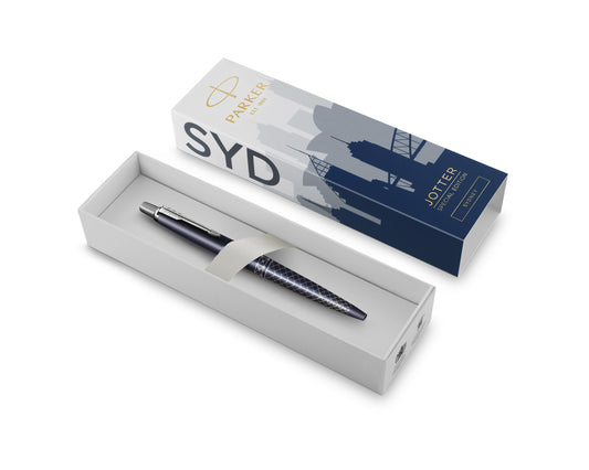 Parker Jotter Special Edition Sydney Blue Lacquer CT Ballpoint Pen