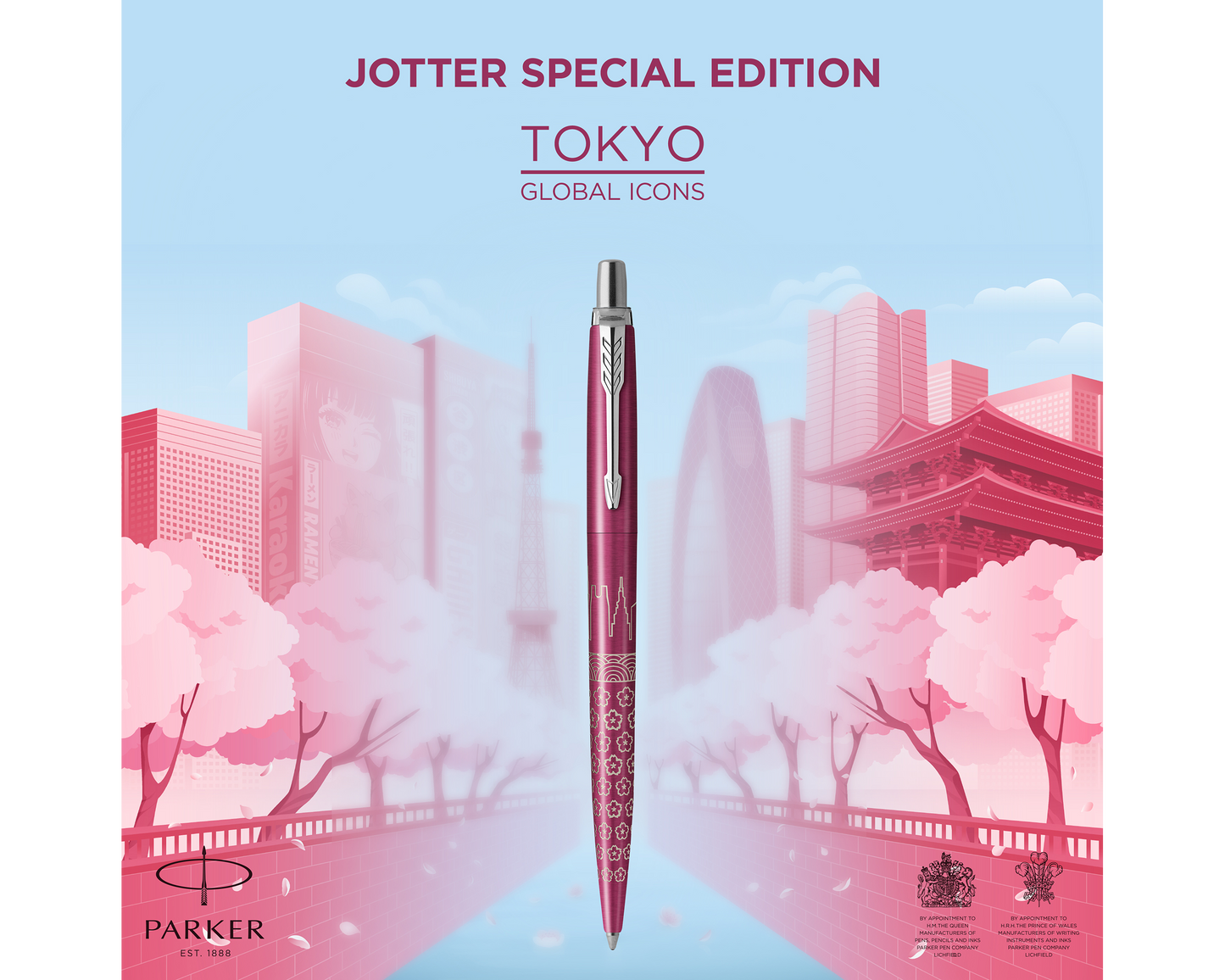 Parker Jotter Special Edition  Pink Lacquer CT Ballpoint Pen