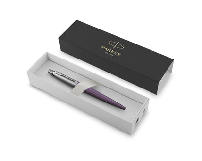 Parker Jotter Victoria Violet Lacquer CT Ballpoint Pen in Gift box