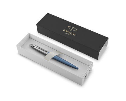 Parker Jotter Waterloo Blue Lacquer CT Ballpoint Pen in Gift box