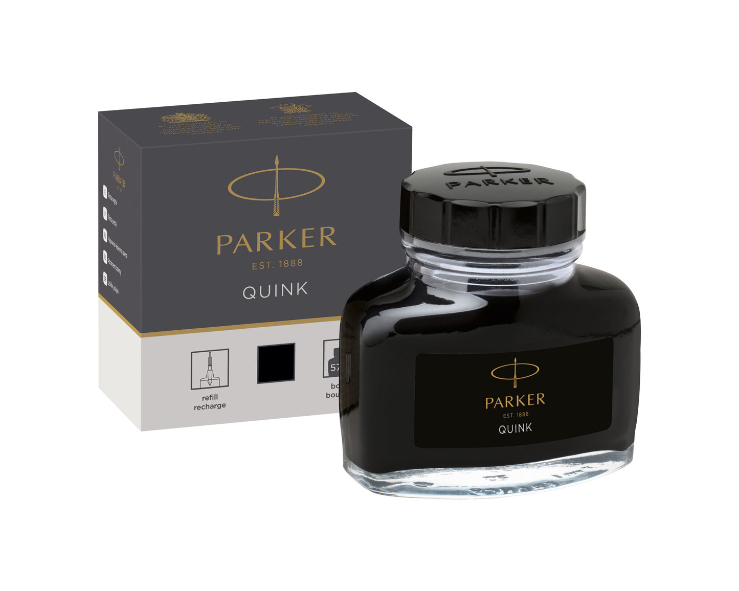Parker Quink Black Ink Bottle