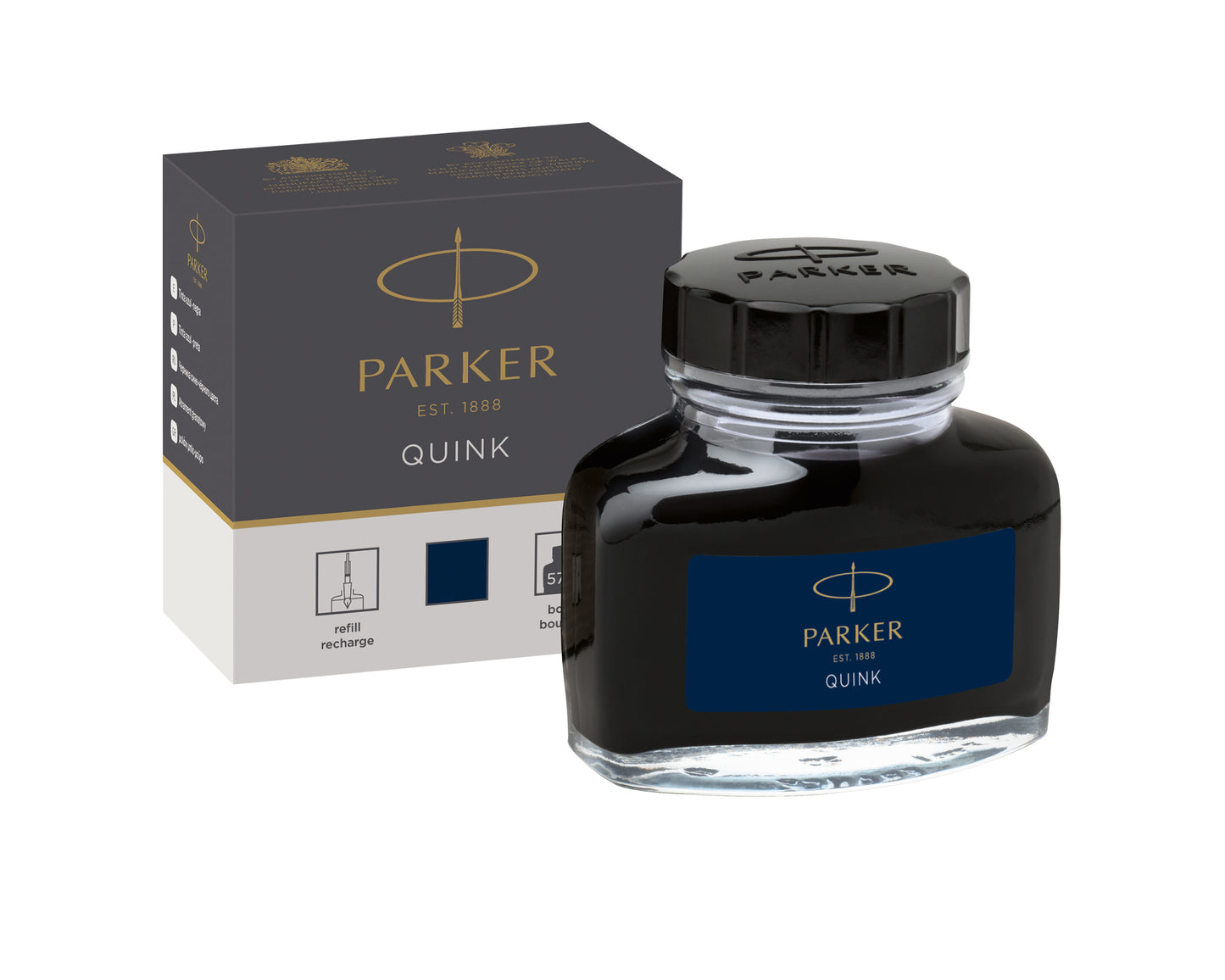 Parker Quink Blue-Black Ink Bottle