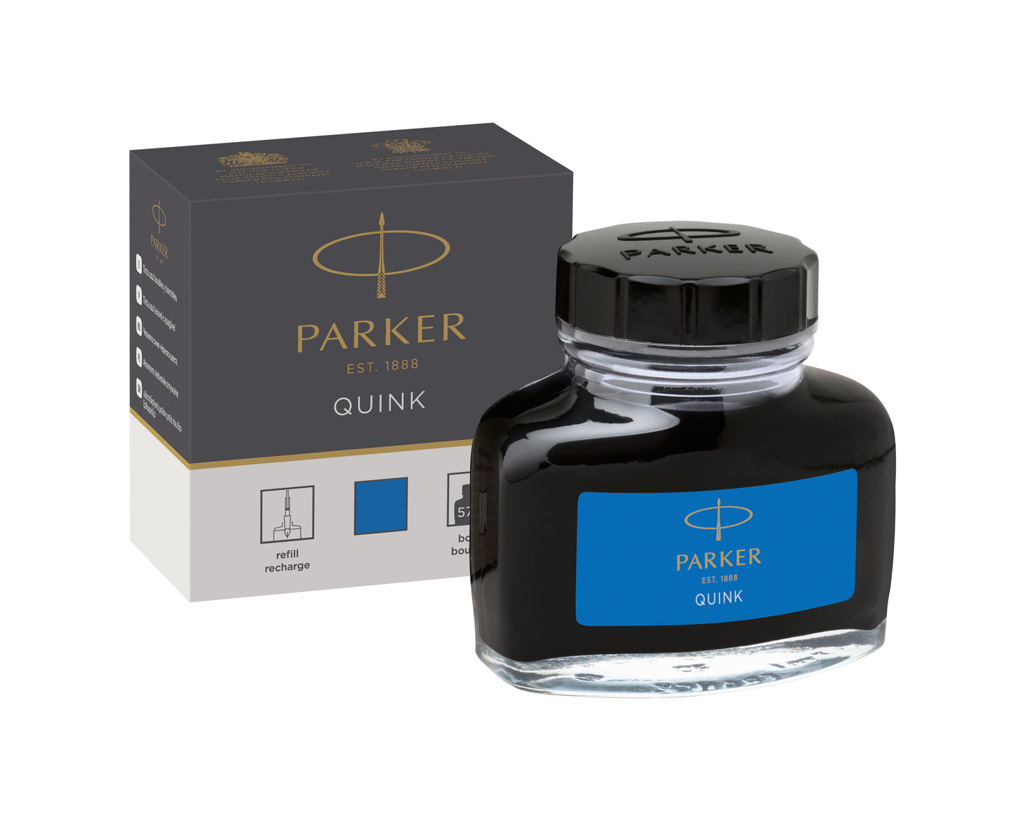 Parker Quink Washable Blue Ink bottle