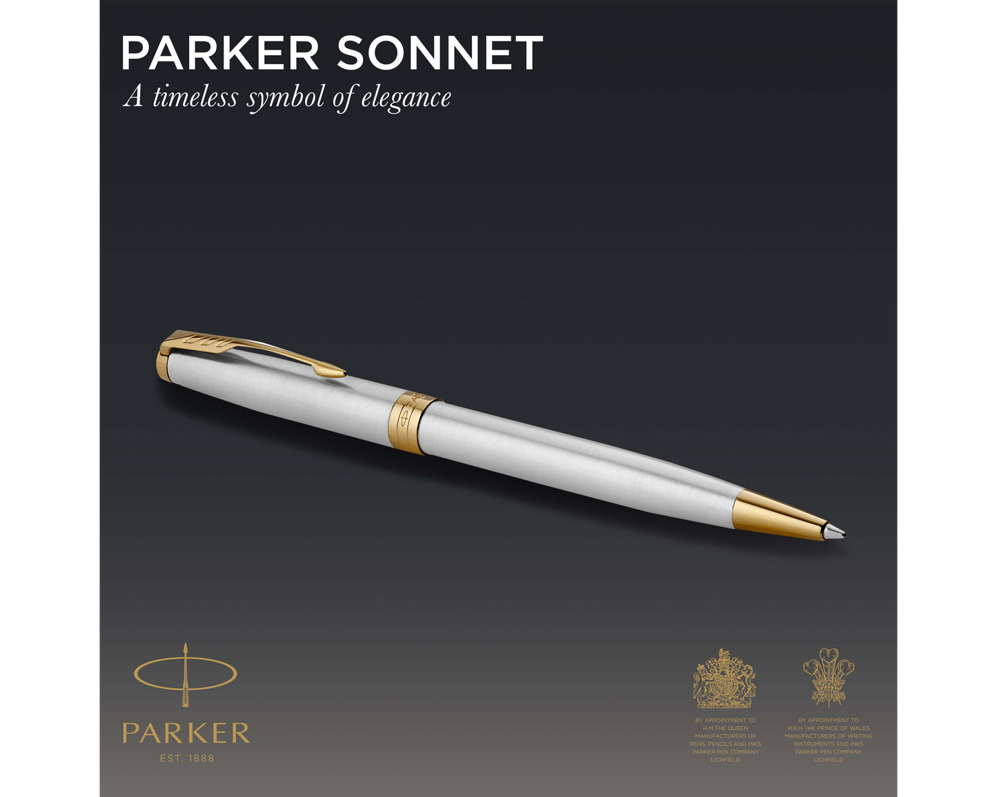 Parker Sonnet Stainless Steel GT Ballpoint Pen