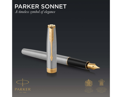 Parker Sonnet Stainless Steel GT Fountain Pen