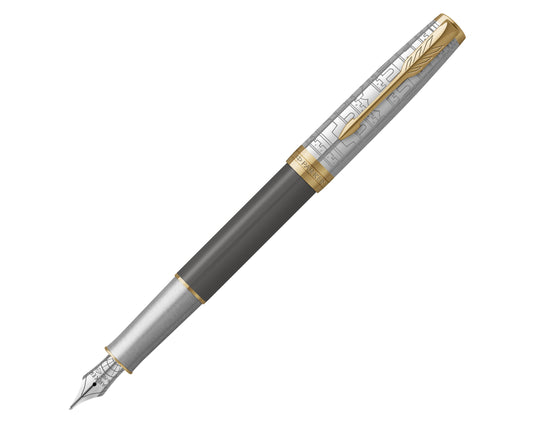 Parker Sonnet Special Edition Ancient China Grey GT Fountain Pen - 18k Fine nib
