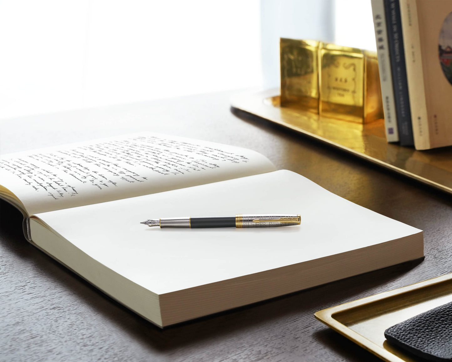 Parker Sonnet Special Edition Ancient China Grey GT Fountain Pen - 18k Fine nib