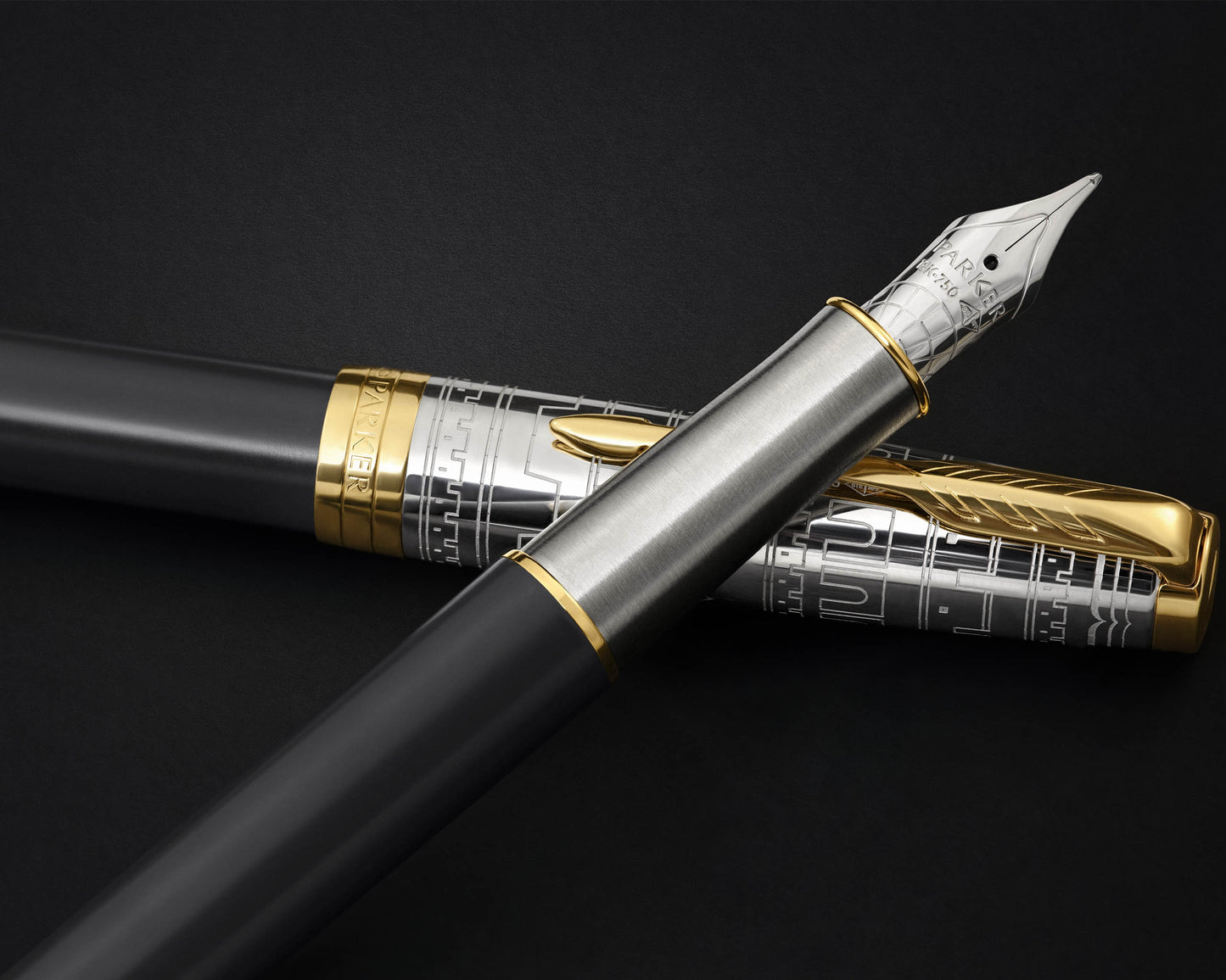 Parker Sonnet Special Edition Ancient China Grey GT Fountain Pen - 18k Fine nib