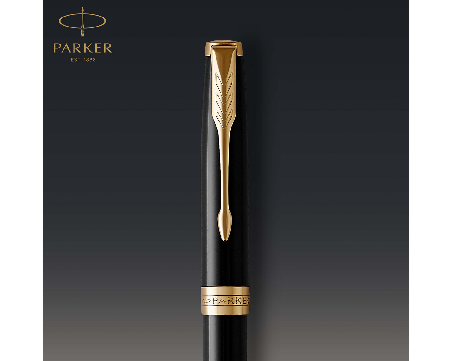 Parker Sonnet Black Lacquer GT Ballpoint Pen