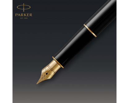 Parker Sonnet Black Lacquer GT Fountain Pen