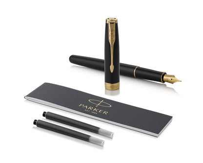 Parker Sonnet Black Lacquer GT Fountain Pen