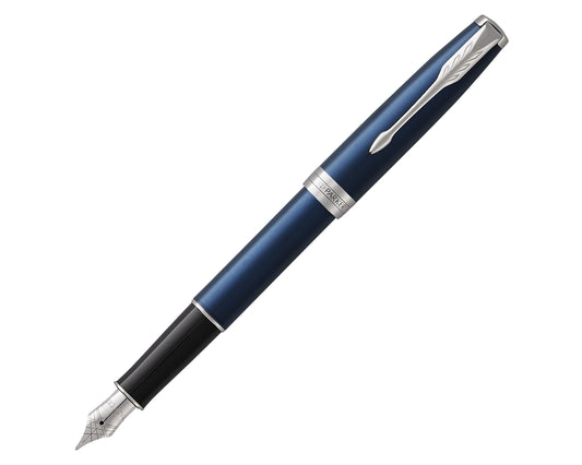 Parker Sonnet Blue Lacquer CT Fountain Pen - Medium nib