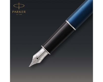 Parker Sonnet Blue Lacquer CT Fountain Pen - Medium nib