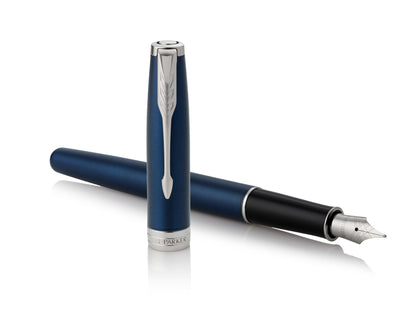 Parker Sonnet Blue Lacquer CT Fountain Pen - Medium nib