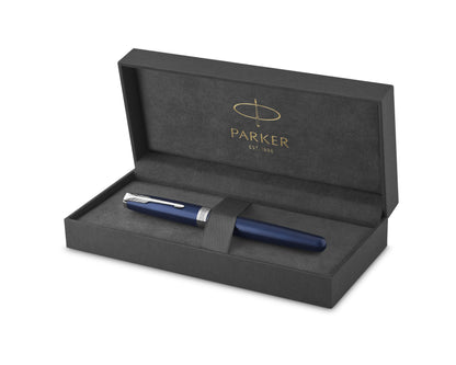 Parker Sonnet Blue Lacquer CT Fountain Pen - Medium nib