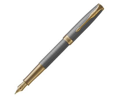 Parker Sonnet Ciselé GT Fountain Pen - 18k Gold Fine nib