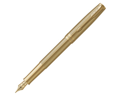 Parker Sonnet Ciselé Gold Special Edition GT Fountain Pen - 18k Gold nib