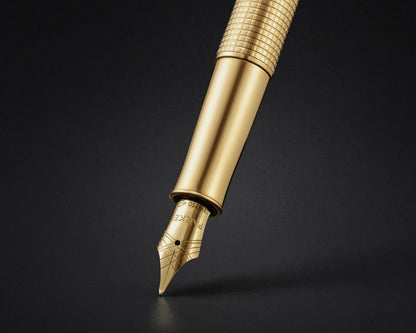 Parker Sonnet Ciselé Gold Special Edition GT Fountain Pen - 18k Gold nib