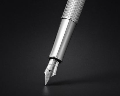 Parker Sonnet Ciselé Palladium Special Edition CT Fountain Pen - 18k nib